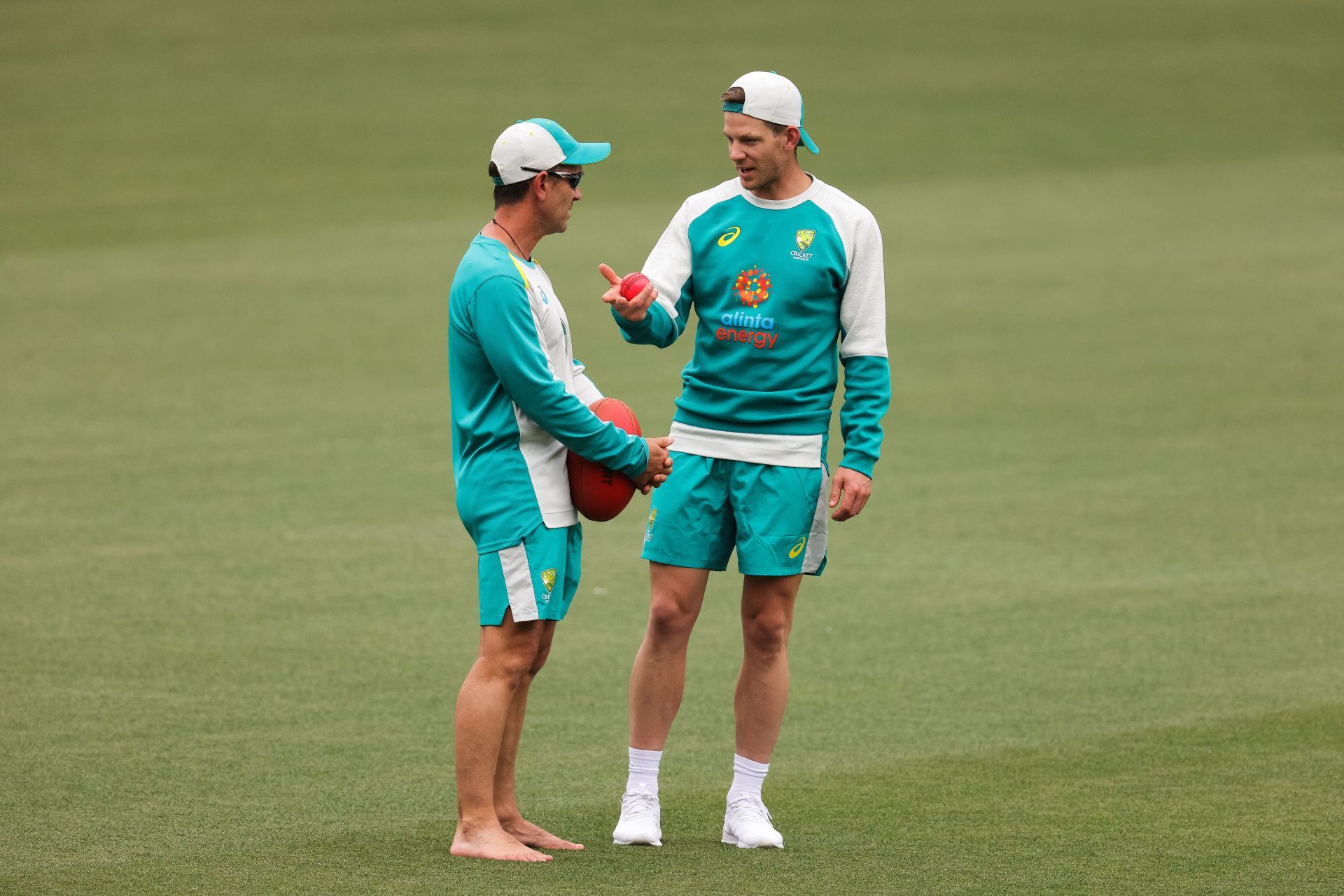 Justin Langer and Tim Paine. (Image Credits: Getty)