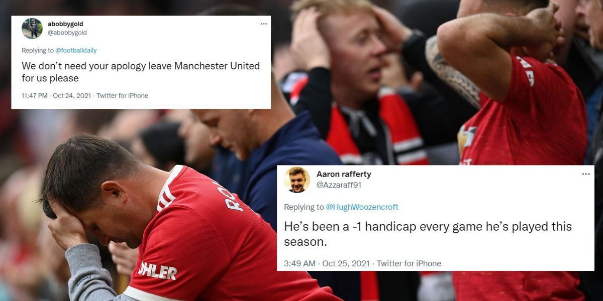 Manchester United fans were disappointed following defeat to Liverpool.