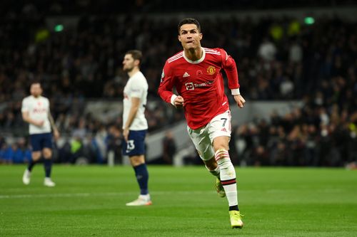 Manchester United forward Cristiano Ronaldo. (Photo by Mike Hewitt/Getty Images)