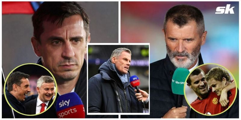 Jamie Carragher has slammed Roy Keane and Gary Neville for their &#039;biased protection&#039; of Manchester United manager Ole Gunnar Solskjaer 