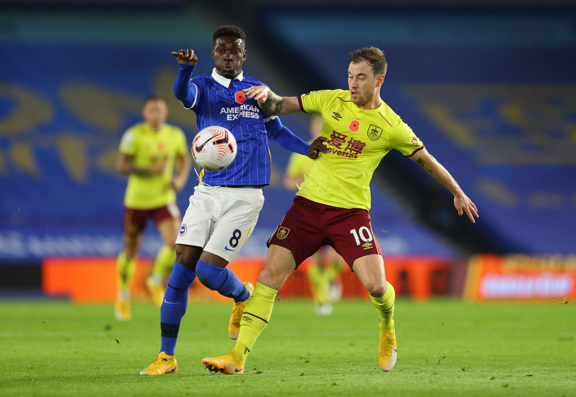 Yves Bissouma (Left) for Brighton &amp; Hove Albion v Burnley - Premier League