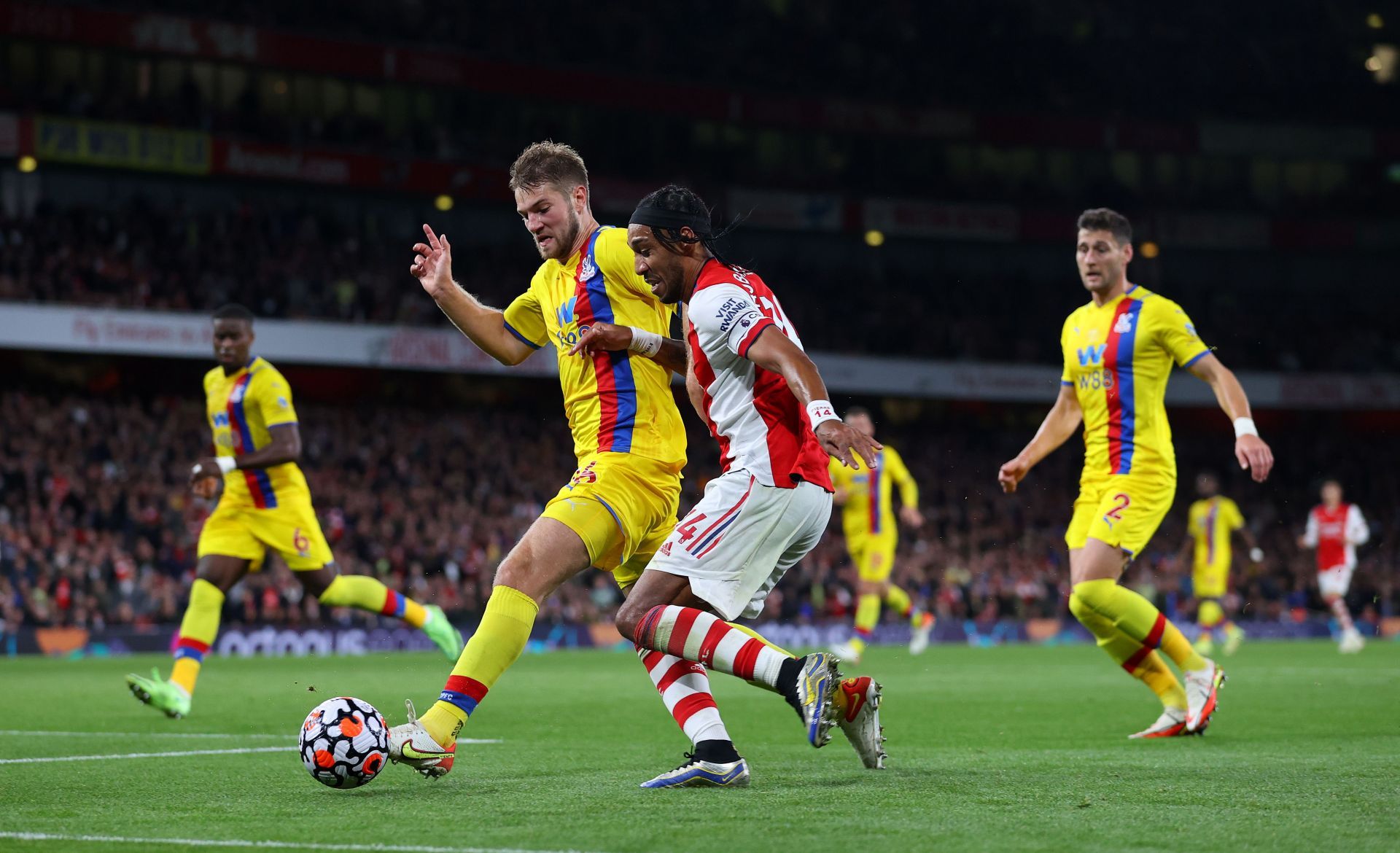 Arsenal played out a 2-2 draw with Crystal Palace at home on Monday