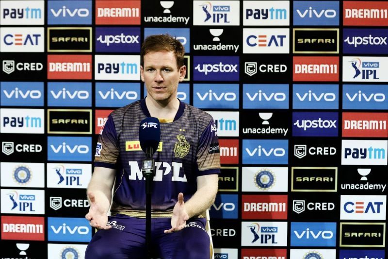 Eoin Morgan shared an update on injured Andre Russell (Credit: BCCI/IPL)