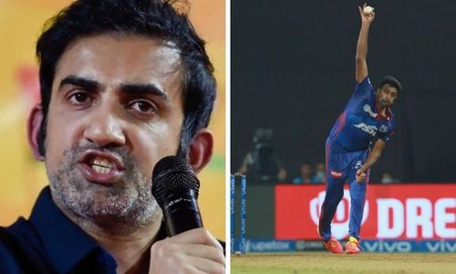 Gautam Gambhir (L) shared advice for Ravichandran Ashwin ahead of the CSK clash