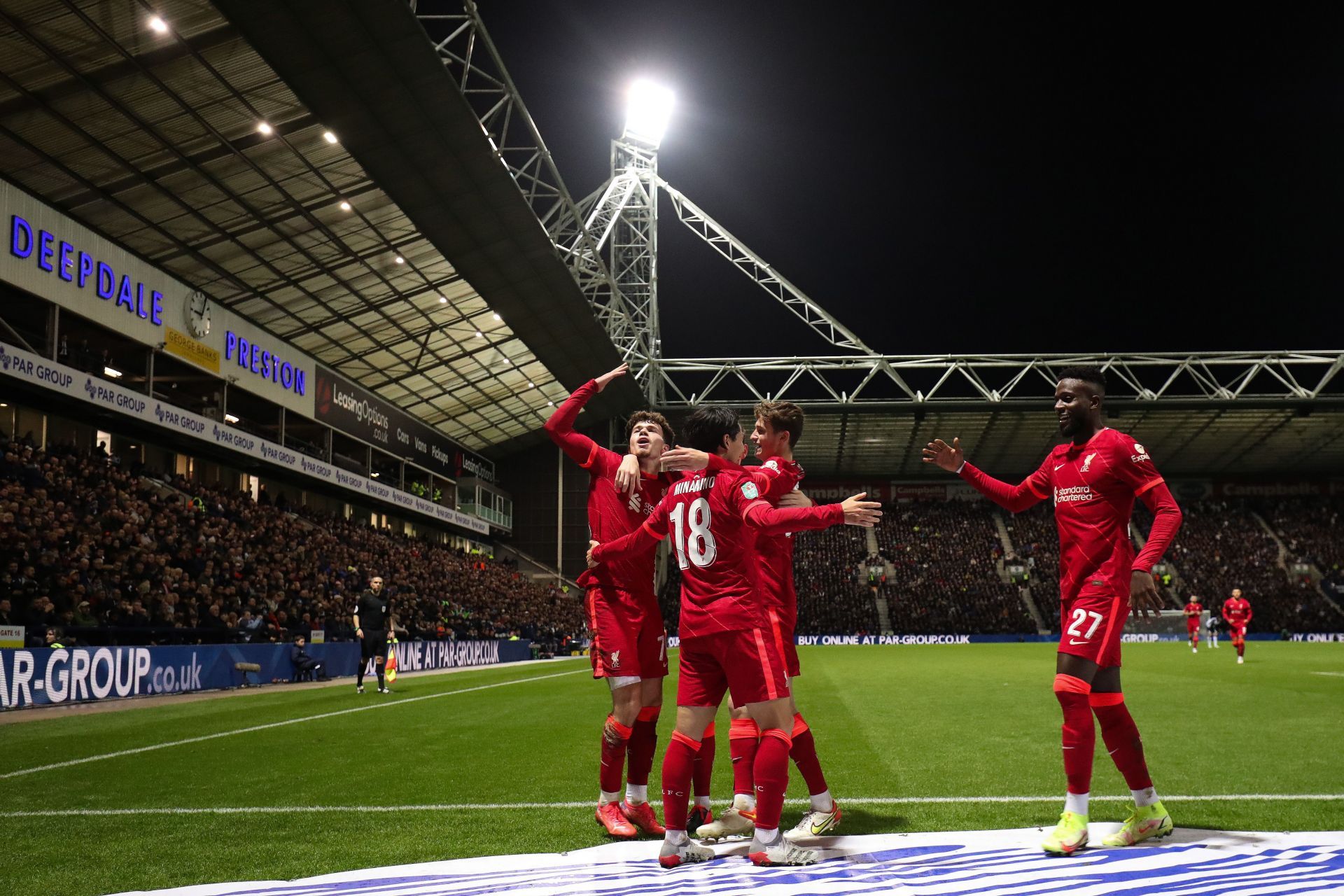 Liverpool FC players in action