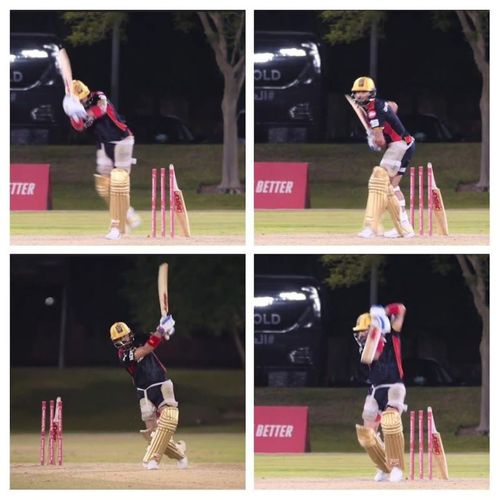 Virat Kohli showcases his repertoire of strokes during a net session. [Image- Screengrab]