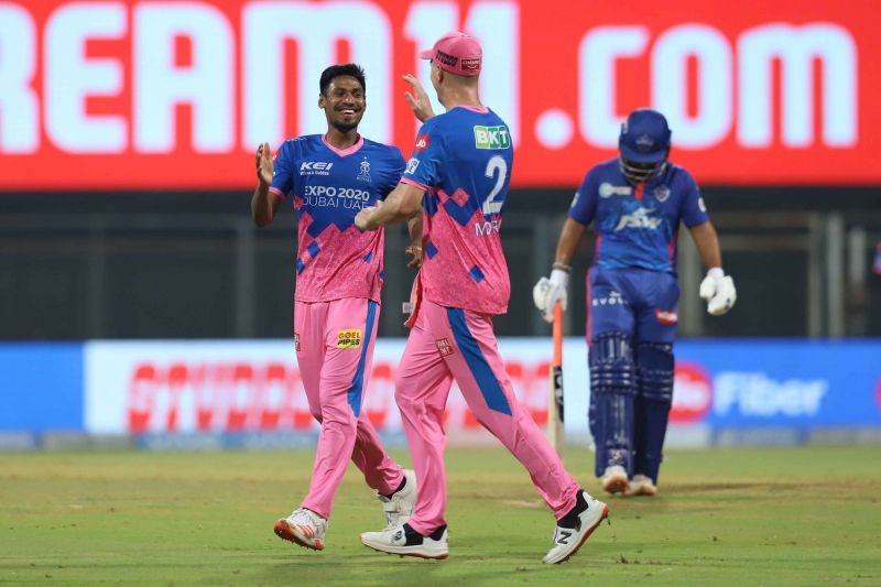 Mustafizur celebrating after a wicket