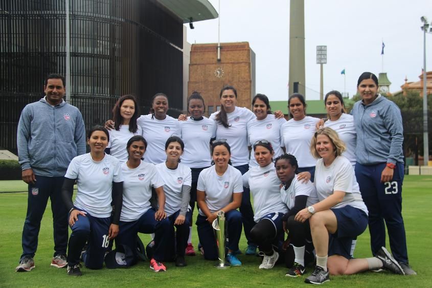 The USA Women&#039;s Cricket Team (Image Courtesy: ICC)