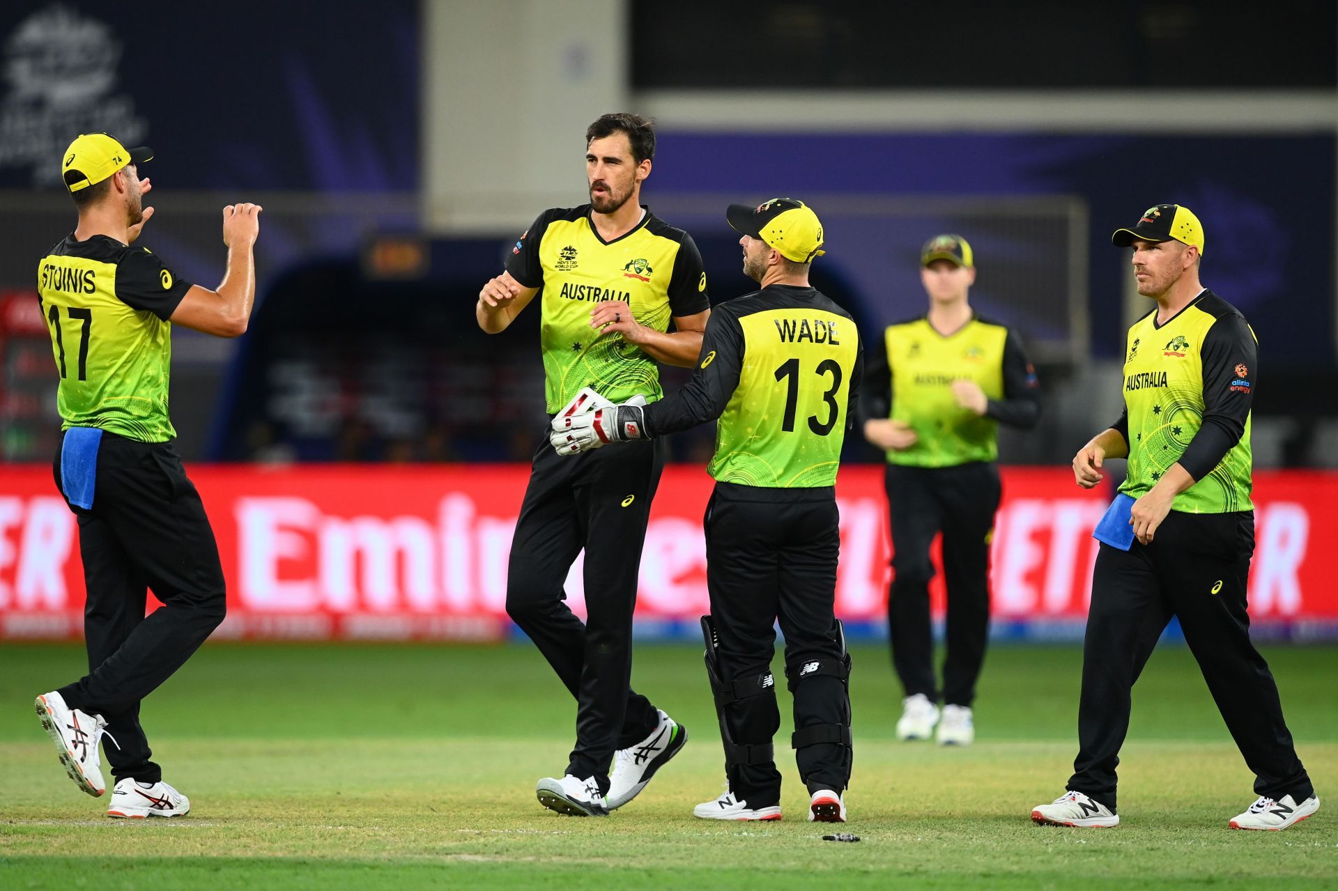 Australian cricket team during the match against Sri Lanka. Pic: Getty Images