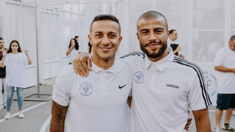 Thiago Alcantara and Rafinha Alcantara