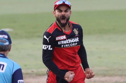 Virat Kohli passionately celebrates a wicket on Sunday. (PC: IPLT20.com)