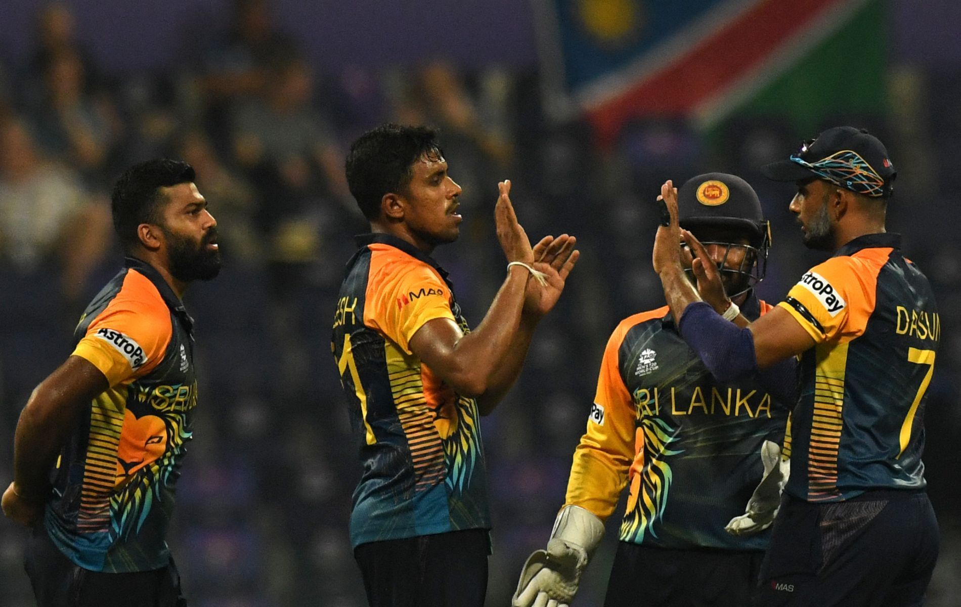 Sri Lanka cruised to a 7-wicket win against Namibia in the T20 World Cup.