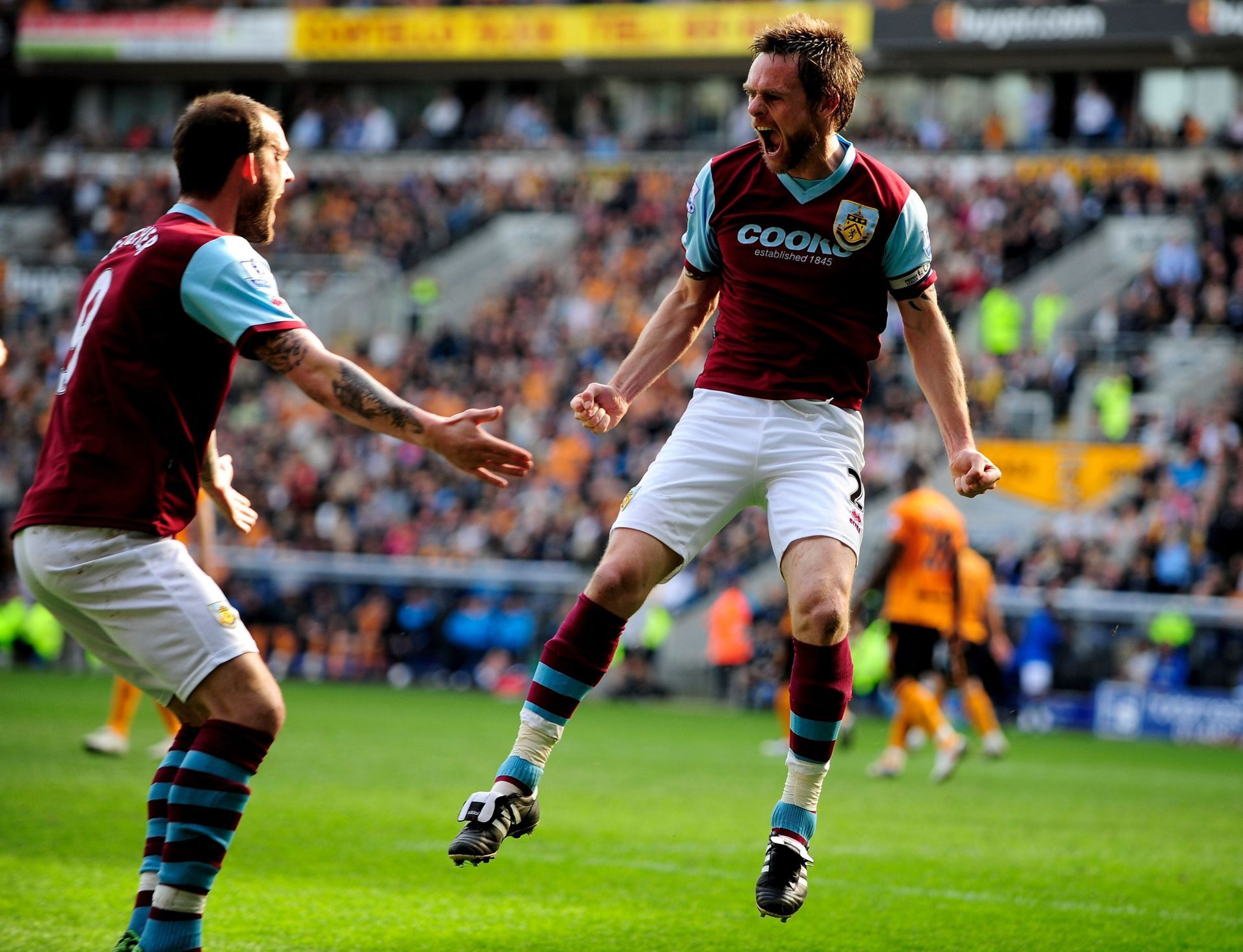 Graham Alexander (right) is one of the oldest scorers in the Premier League.