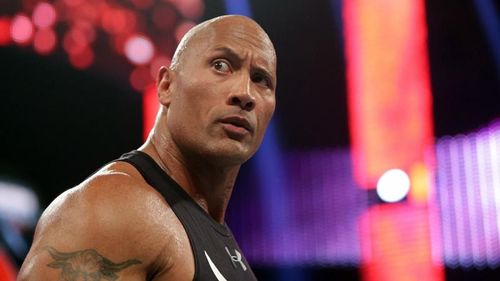 Dwayne 'The Rock' Johnson on Monday Night RAW.