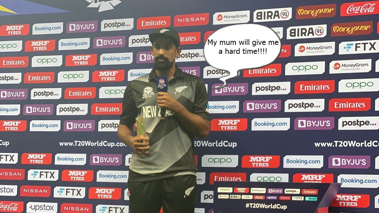 New Zealand&#039;s Ish Sodhi (T20 World Cup 2021)