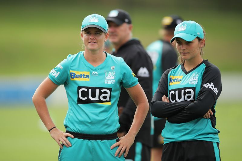 Jess Jonassen posting ahead of a WBBL match