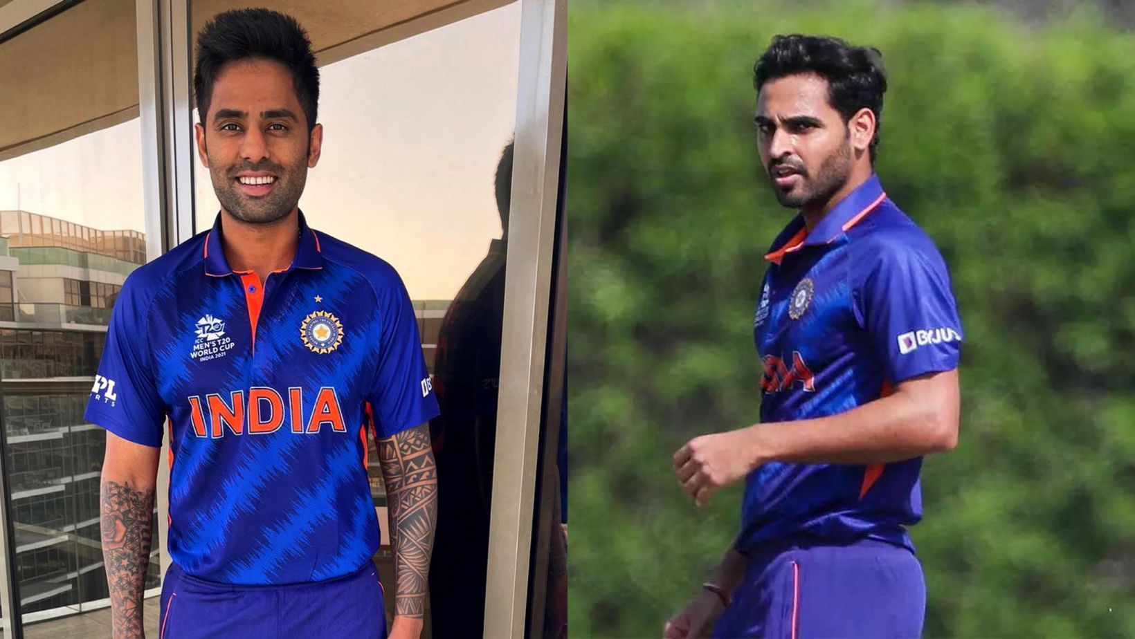 Suryakumar Yadav (L) and Bhuvneshwar Kumar missed out from India&#039;s playing 11.