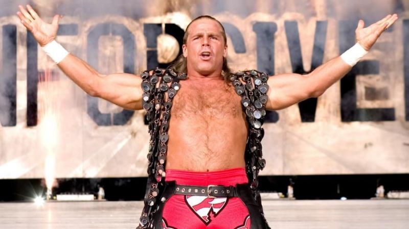 Shawn Michaels performing for WWE on the RAW brand in 2004