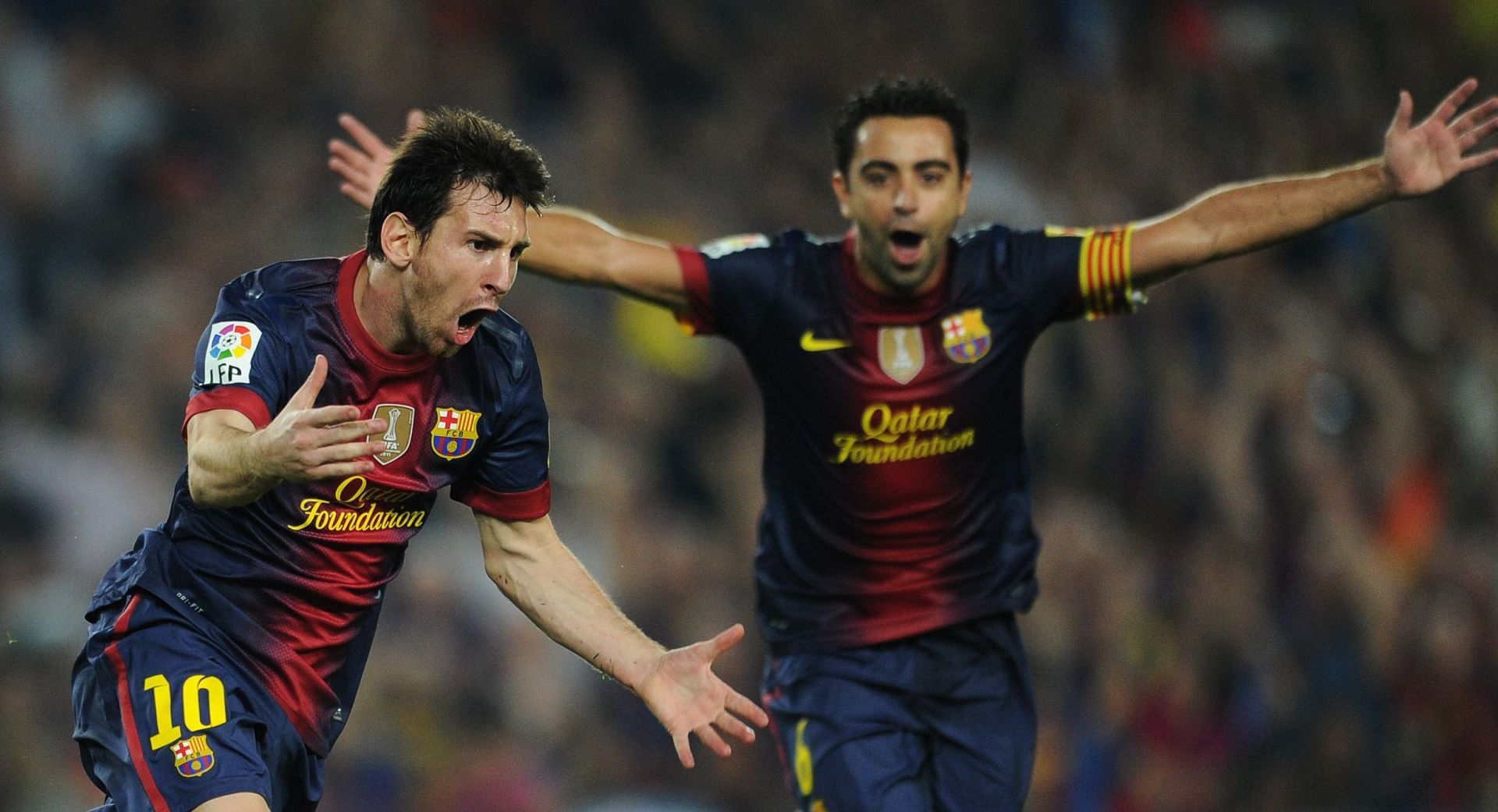 Lionel Messi combined brilliantly with Xavi