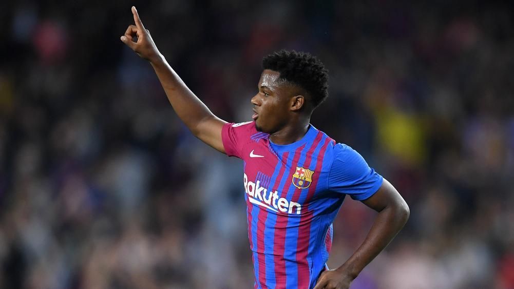 Fati equalised for Barcelona just seven minutes after they fell behind.