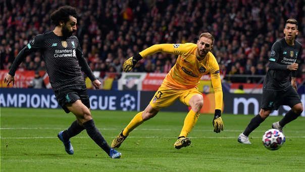 Oblak has a near 50% clean sheet record in Europe, including one against Liverpool