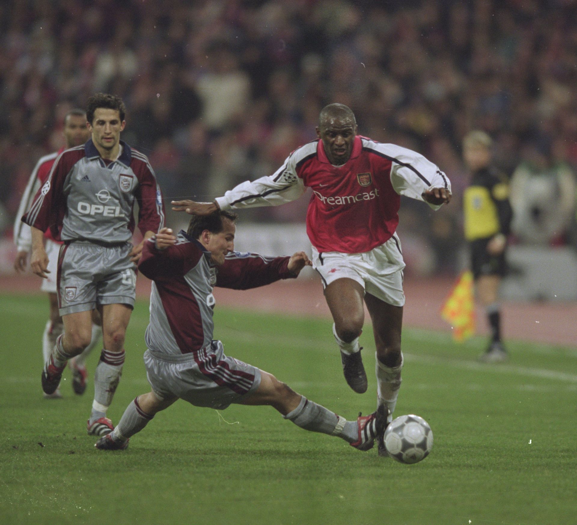 Patrick Vieira (right) is currently the manager of Premier League club Crystal Palace