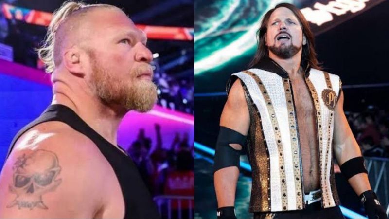 WWE सुपरस्टार्स ब्रॉक लैसनर और एजे स्टाइल्स काफी कम उम्र होने के बाद भी रिंग में काफी फुर्तीले हैं