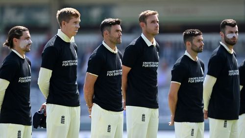 England had worn the "Moment Of Unity" T-shirts during their home series against New Zealand, a few months ago