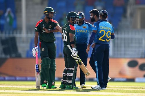 Lahiru Kumara and Liton Das engaged in verbal fight during their T20 World Cup game