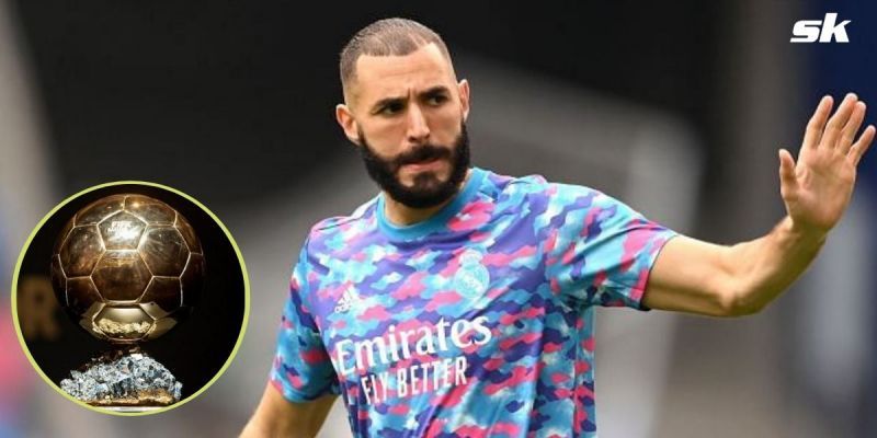 Real Madrid&#039;s Karim Benzema; (inset) the Ballon d&#039;Or award