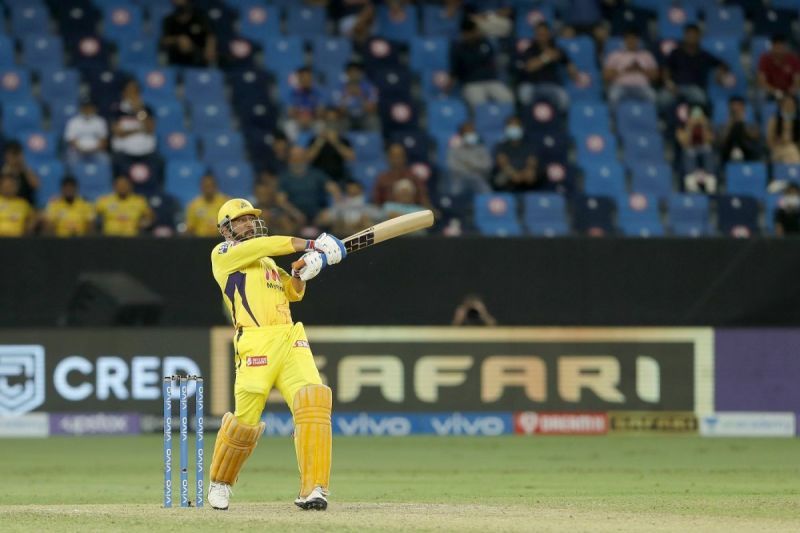 MS Dhoni scored 18 off 6 balls to take CSK to the IPL 2021 final. (Credit: BCCI/IPL) Enter caption
