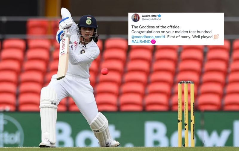 Smriti Mandhana scored her maiden Test century and Twitter was all praise for the left-hander.