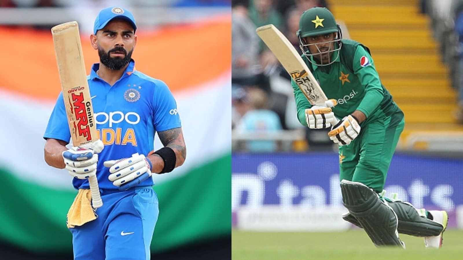 Virat Kohli (L) and Babar Azam (R) have been the most consistent batters for their nation