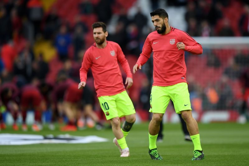 Luis Suarez (right) formed a devastating partnership with Lionel Messi.