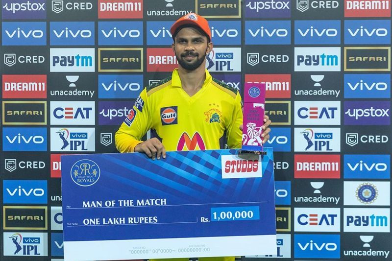 Ruturaj Gaikwad won the 'Player of the Match' award despite CSk's defeat. (Image Courtesy: IPLT20.com)