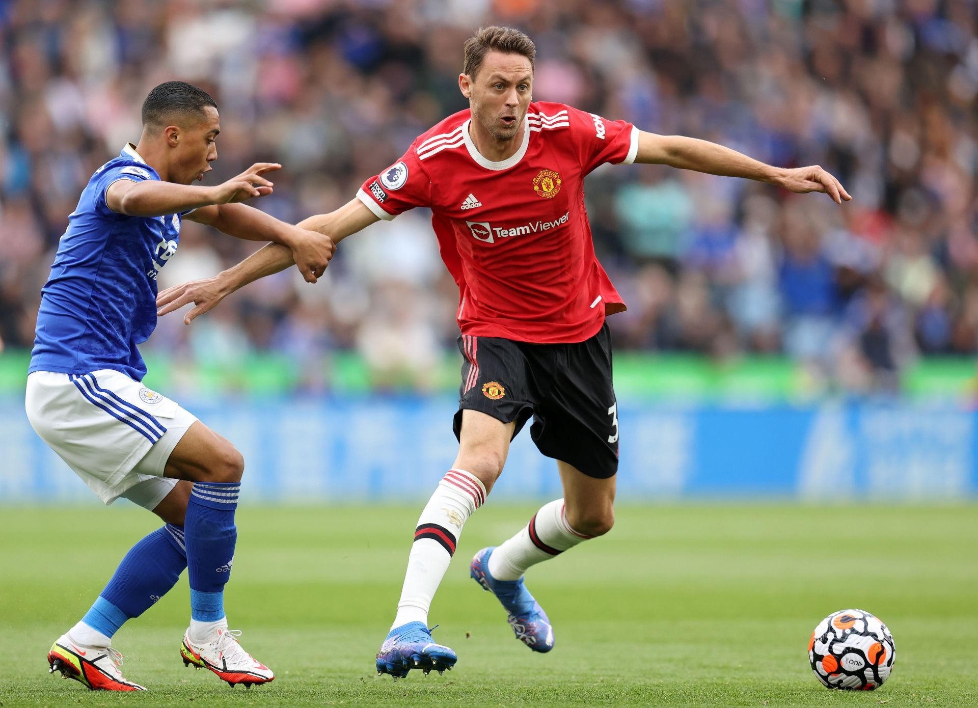 Nemanja Matic is adamant Manchester United are still in the race for the Premier League title.
