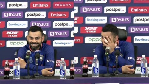 Virat Kohli's reaction to Pakistani journalist's question on Sunday.