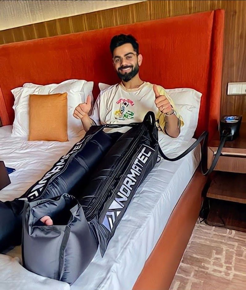 Virat Kohli enjoys his &#039;downtime&#039; ahead of the Eliminator against KKR. [Image- Screengrab/Insta]