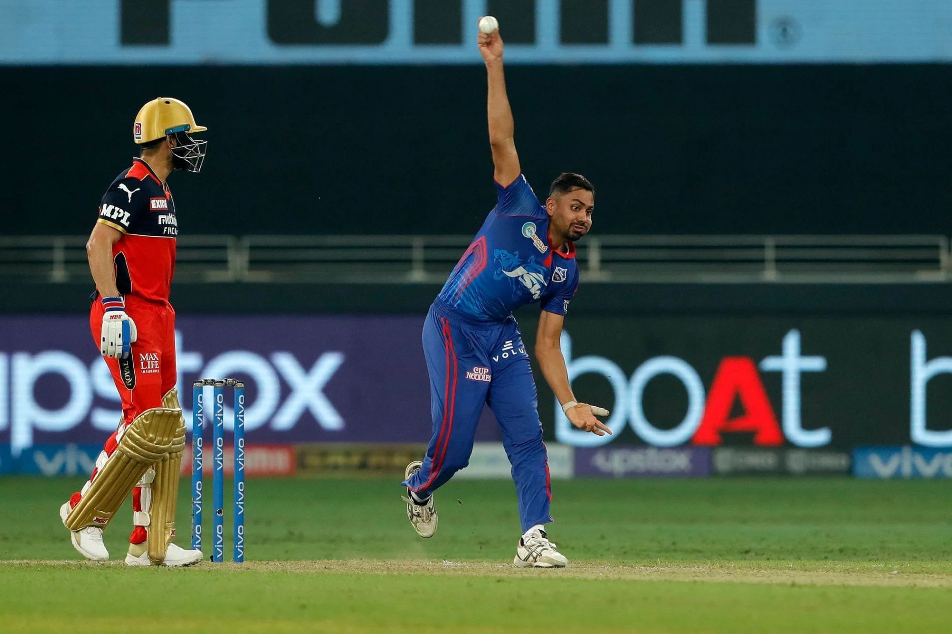 Delhi Capitals fast bowler Avesh Khan. Pic: IPLT20.COM