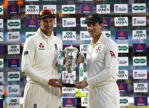 Joe Root and Tim Paine. (Image Credits: Getty)