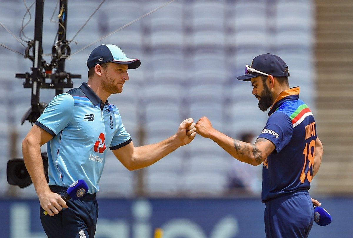 Virat Kohli (R) and Jos Buttler will be the captains for today&#039;s match.