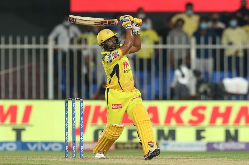 Ambati Rayudu smacking one over long on