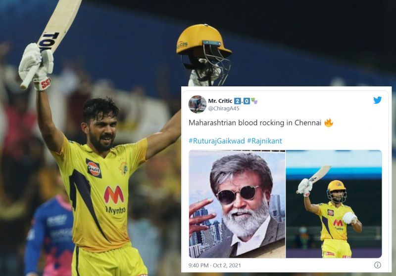 Twitter erupts as CSK opener Ruturaj Gaikwad hits a majestic century against RR