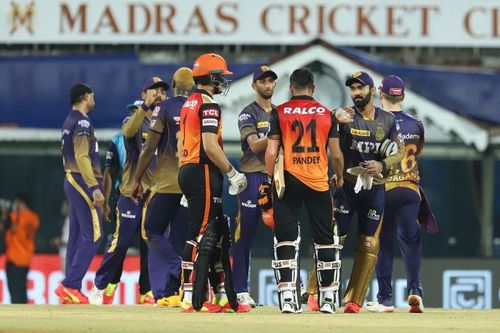 Kolkata Knight Riders and Sunrisers Hyderabad. Pic: IPLT20.COM