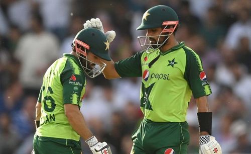 Mohammad Rizwan and Babar Azam. (Credits: Twitter)