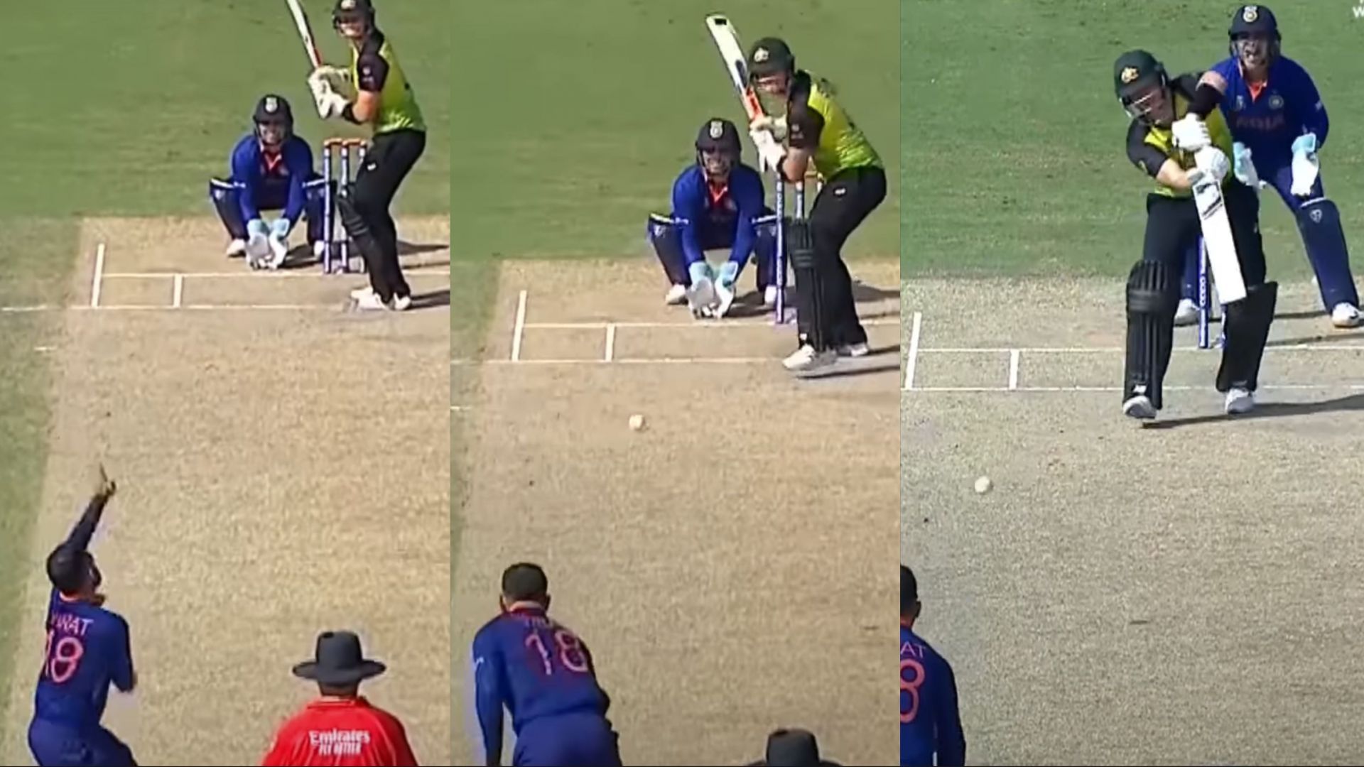 Virat Kohli bowled a couple of overs in the warm-up match against Australia
