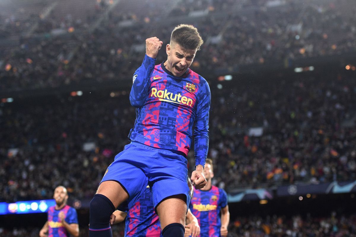 Pique saved Barcelona&#039;s blushes in Europe with a landmark goal.