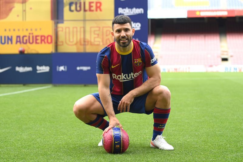 FC Barcelona forward Sergio Aguero.