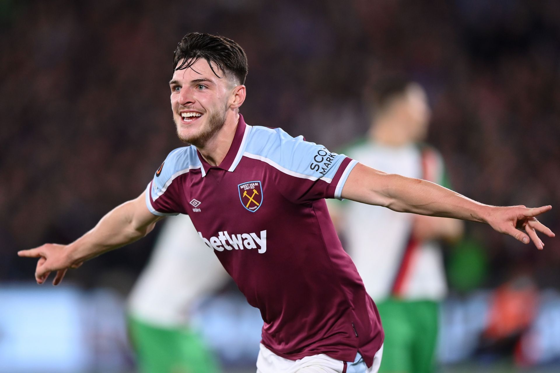 Declan Rice first captained West Ham at the age of 20