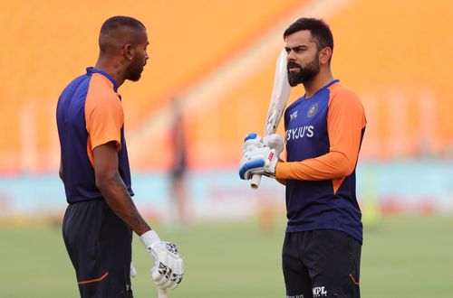 Hardik Pandya (L) and Virat Kohli (Image source: Getty)